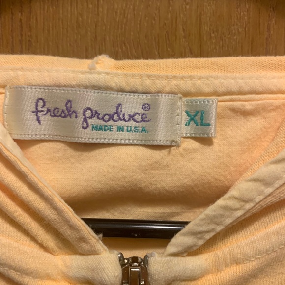 Lightweight Soft Yellow Sweatshirt Hoodie XL - Picture 3 of 3